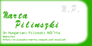 marta pilinszki business card